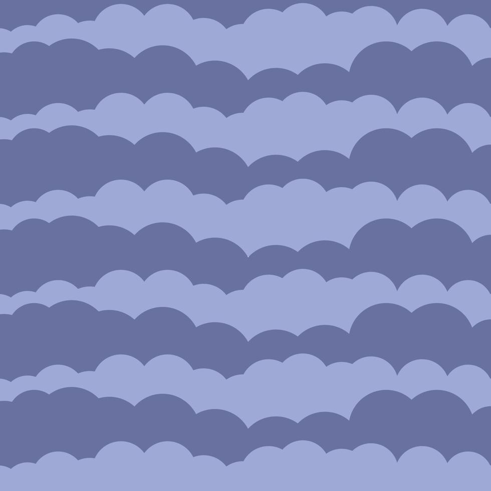 Blue ocean paper cut wave vector