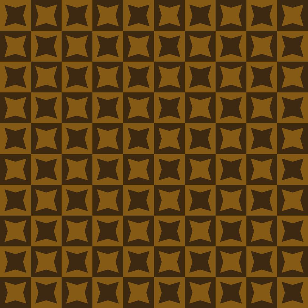 Seamless pattern Vector of geometric square triangle pattern with color brown and gold color. Background design in mimimal concept for fabric cloth pattern , decoration or wallpaper luxury.