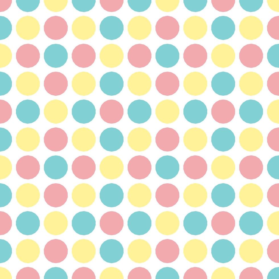 Seamless pattern Vector of lovely cute colorful geometric star or flower pattern color blue yellow pink pastel color. White background design mimimal for party fabric cloth pattern or wallpaper.