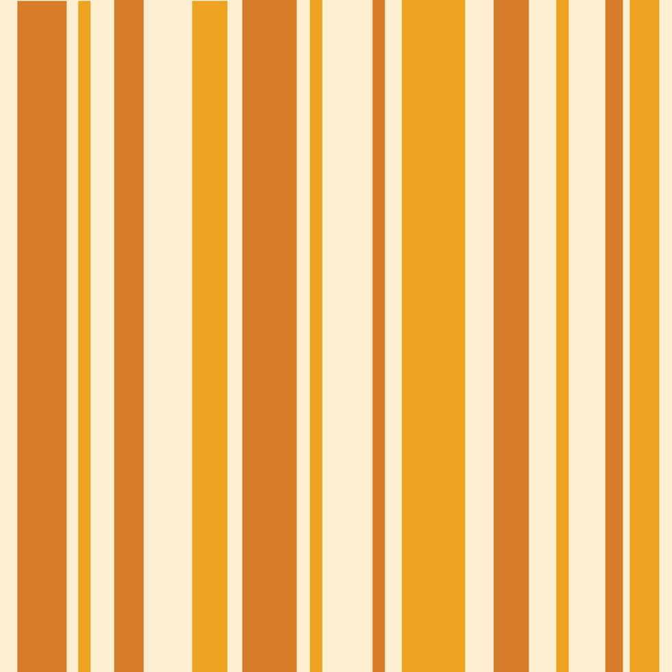 Cute Seamless vector background fabric pattern stripe balance geometric stripe patterns white yellow orange color tone stripes different size symmetric layout illustration.