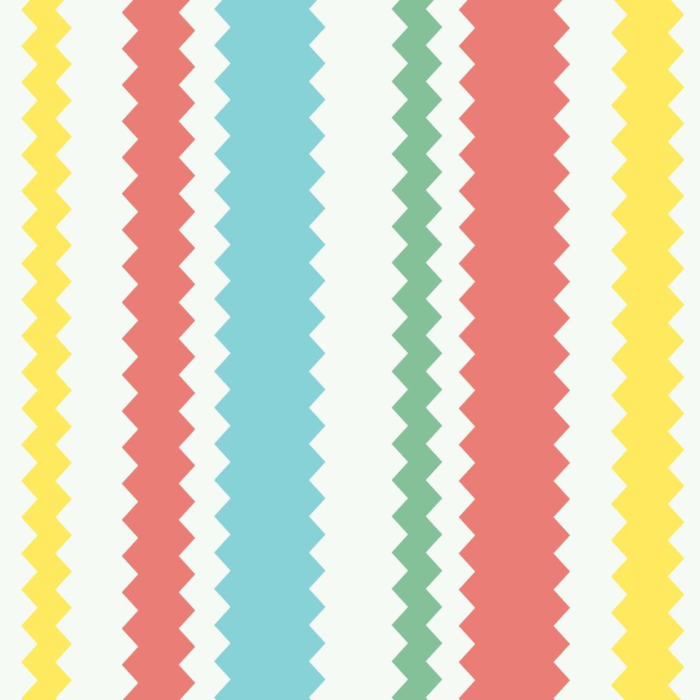 Cute pattern geometric style. square stripe zigzag pattern blue yellow pink white pastel background. Abstract,vector,illustration. use for texture,clothing,wrapping,decoration,carpet,wallpaper. vector