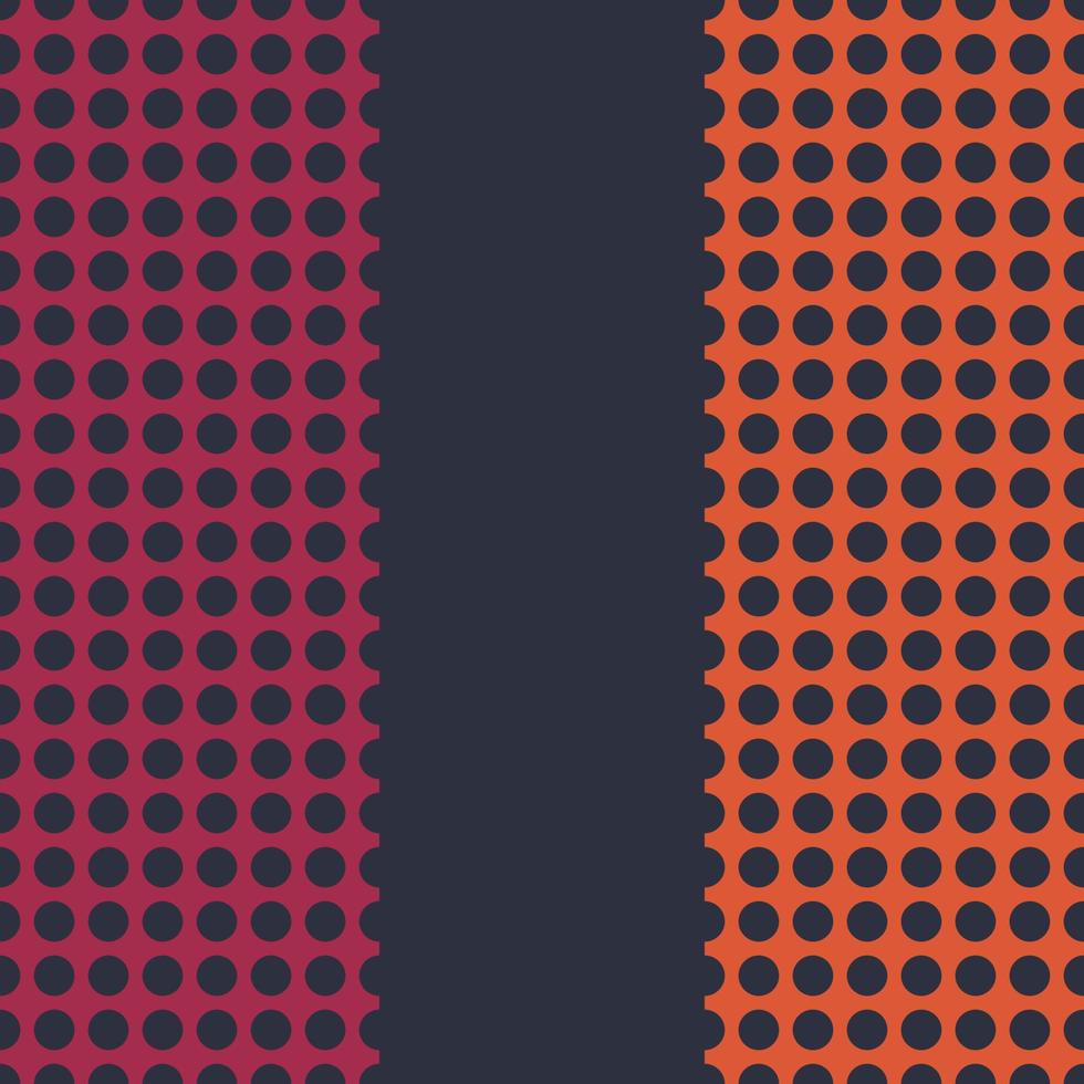 Cute Seamless vector abstract modern background fabric pattern dot circle geometric grill grid patterns blue pink orange color size symmetric layout fabric cloth pattern or wallpaper illustration.