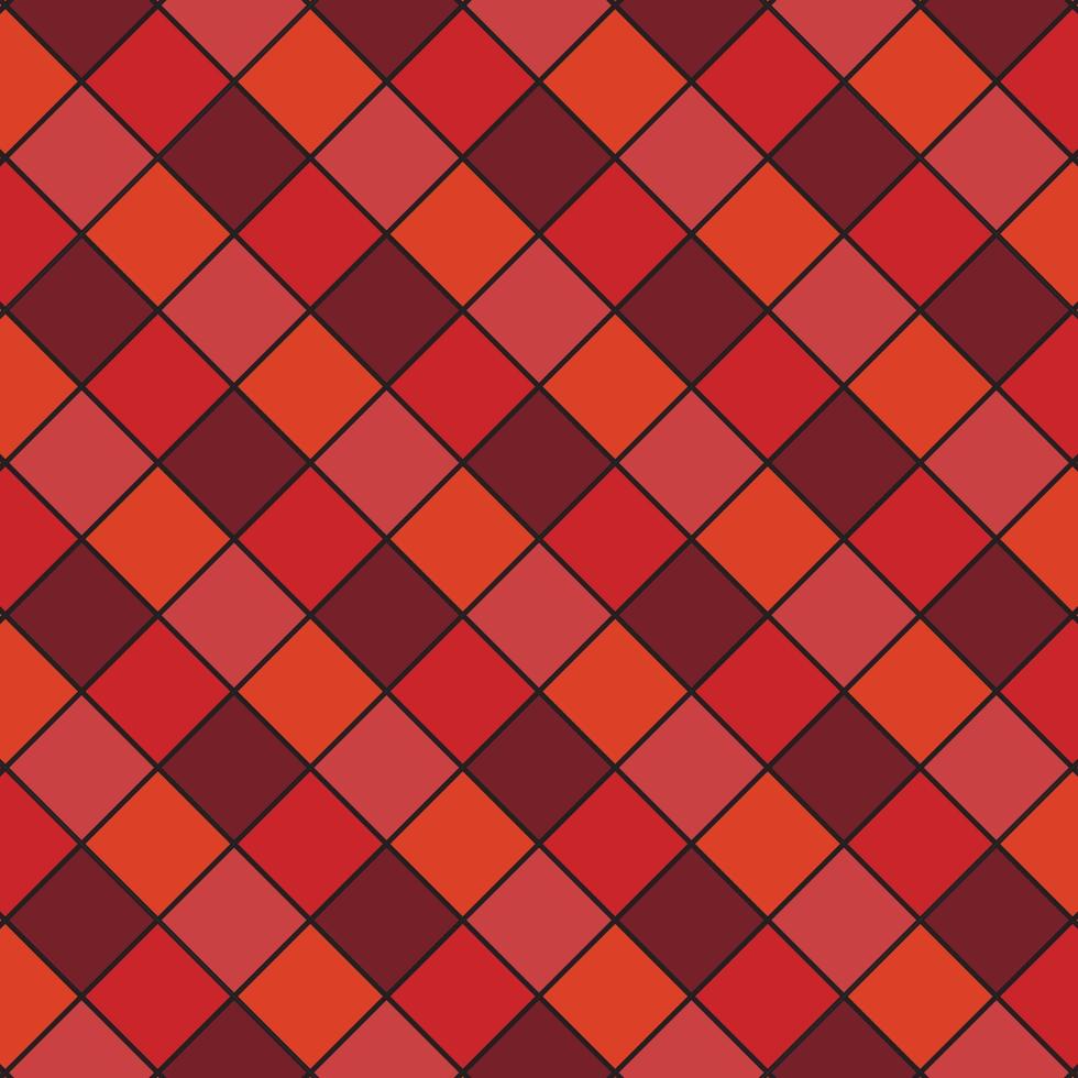 Cute pattern geometric style. square table pattern red background. Abstract,vector,illustration. use for texture,clothing,wrapping,decoration,carpet,wallpaper. vector