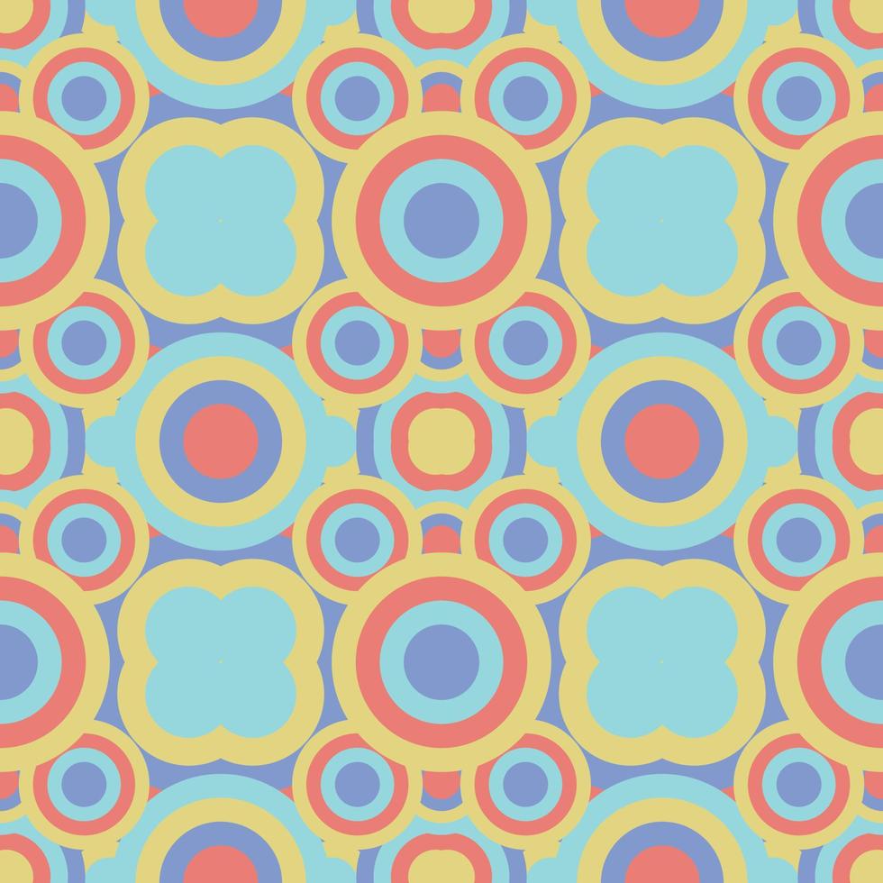 Cute pattern geometric style. group of round circle pattern pastel background. Abstract,vector,illustration. use for texture,clothing,wrapping,decoration,carpet,wallpaper. vector