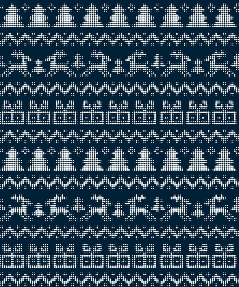 Seamless Christmas pattern in a dot. eps 10 vector