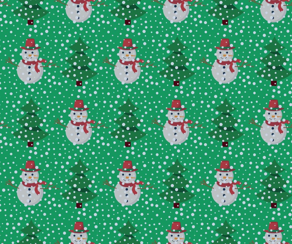 Christmas background, seamless tiling, great choice for wrapping paper pattern vector