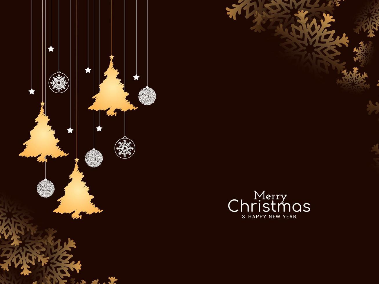 Merry Christmas festival celebration modern background design vector