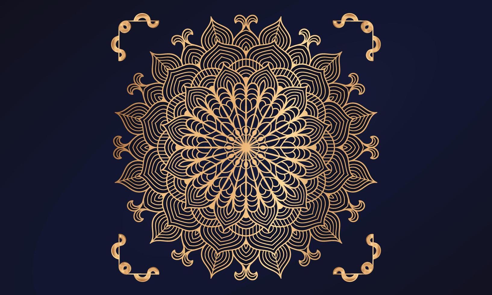 Luxury mandala background design with golden arabesque pattern arabic islamic east style. Decorative mandala design for print, poster, cover, brochure, flyer, banner. vector