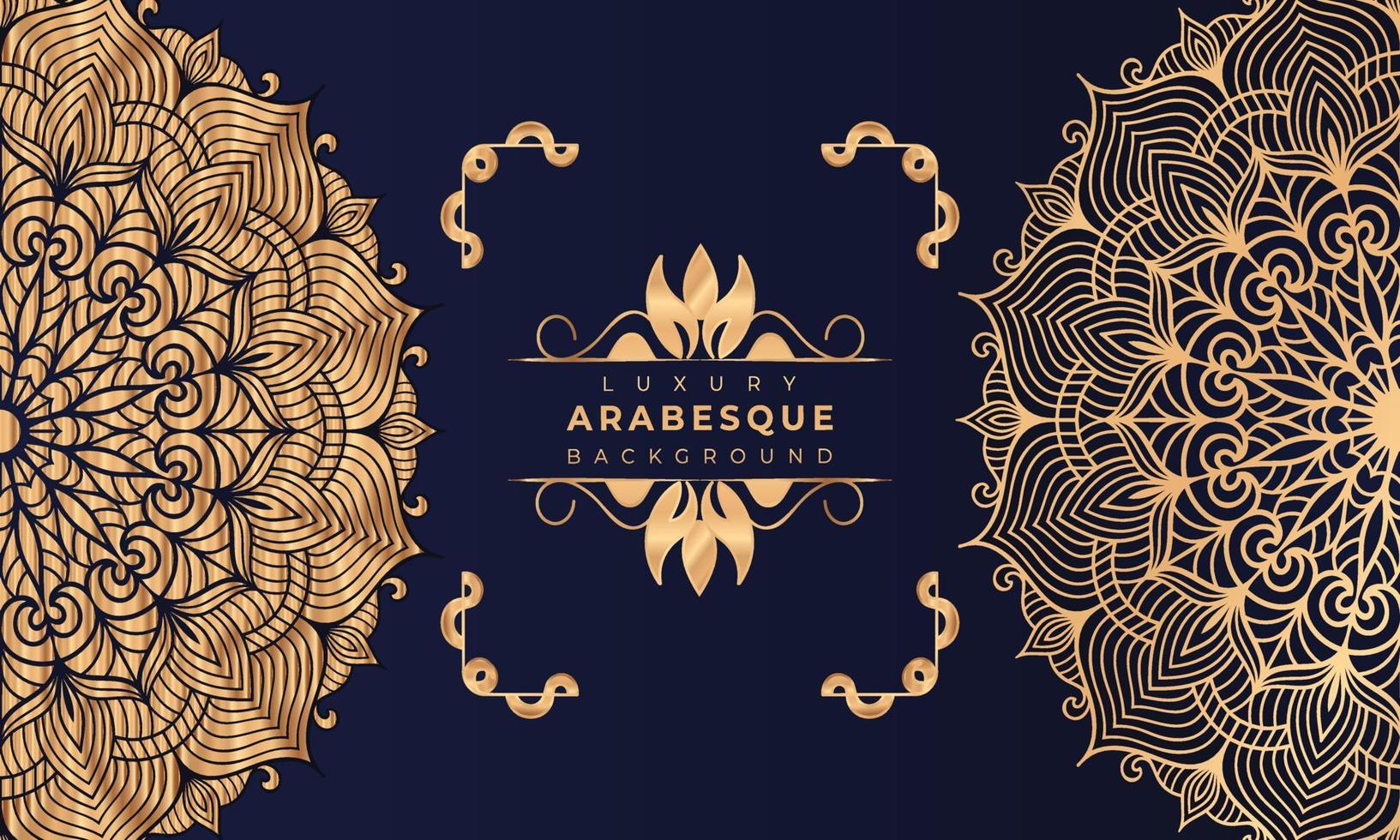 Luxury mandala background Design  Luxury mandala background Design presentation Template  Luxury mandala background with ornamental arabesque style design template premium vector