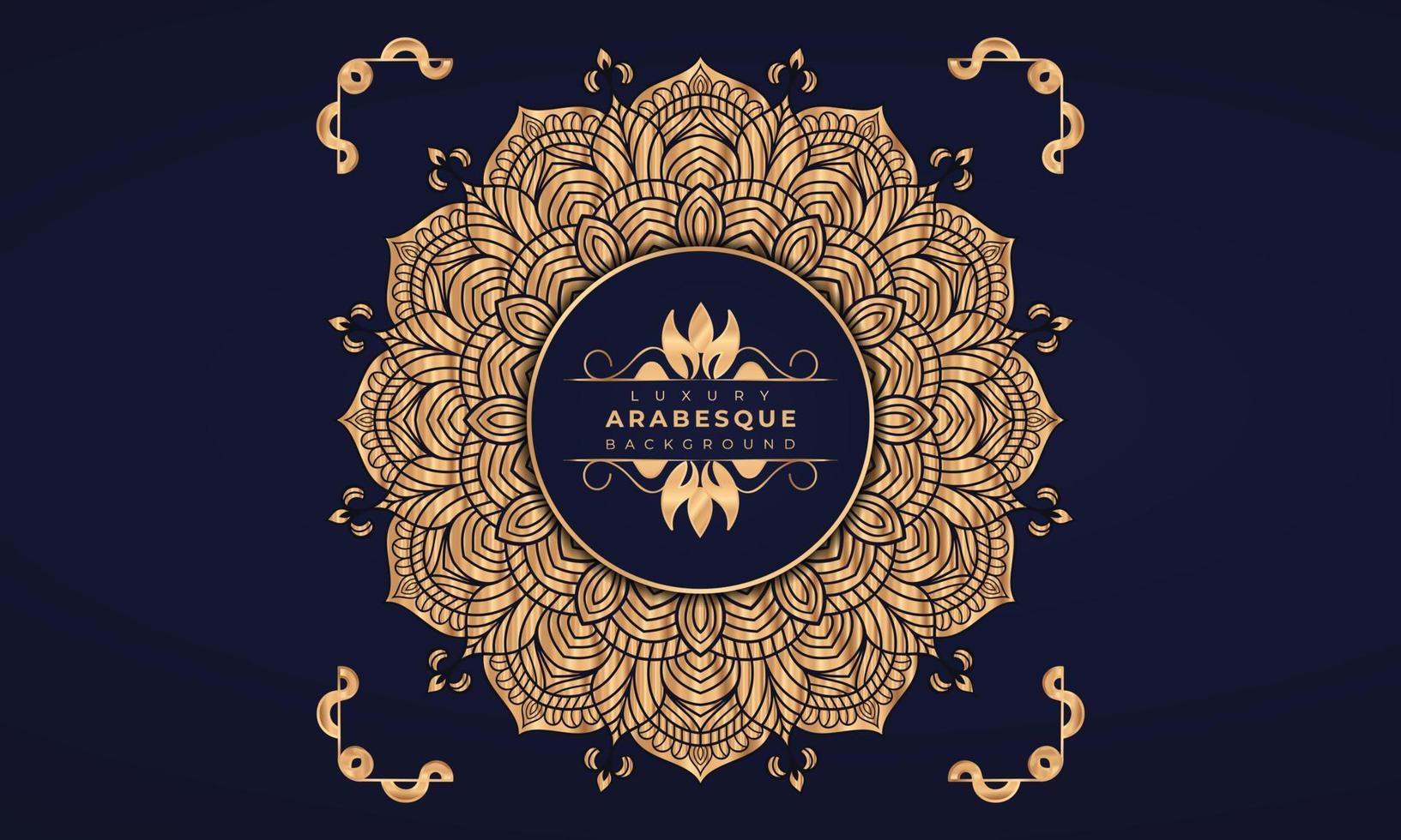 Luxury mandala background Design  Luxury mandala background Design presentation Template  Luxury mandala background with ornamental arabesque style design template premium vector