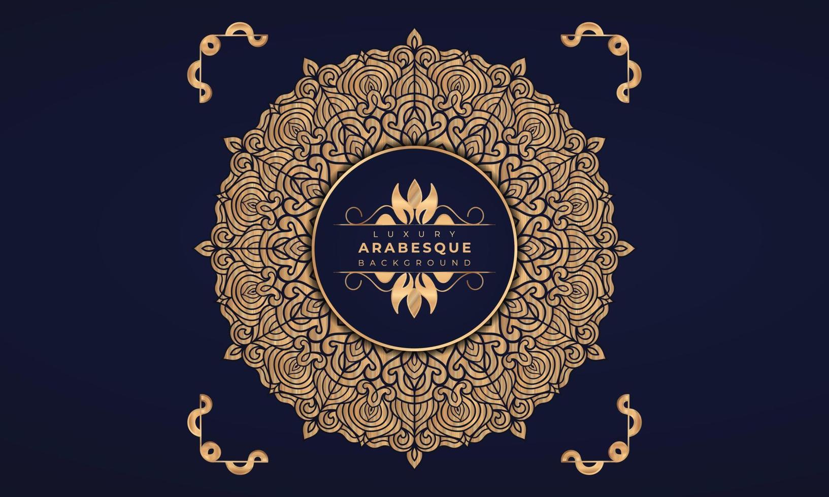Luxury mandala background Design  Luxury mandala background Design presentation Template  Luxury mandala background with ornamental arabesque style design template premium vector