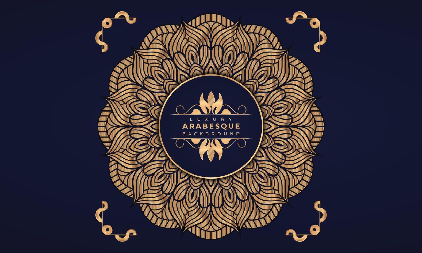 Luxury mandala background Design  Luxury mandala background Design presentation Template  Luxury mandala background with ornamental arabesque style design template premium vector
