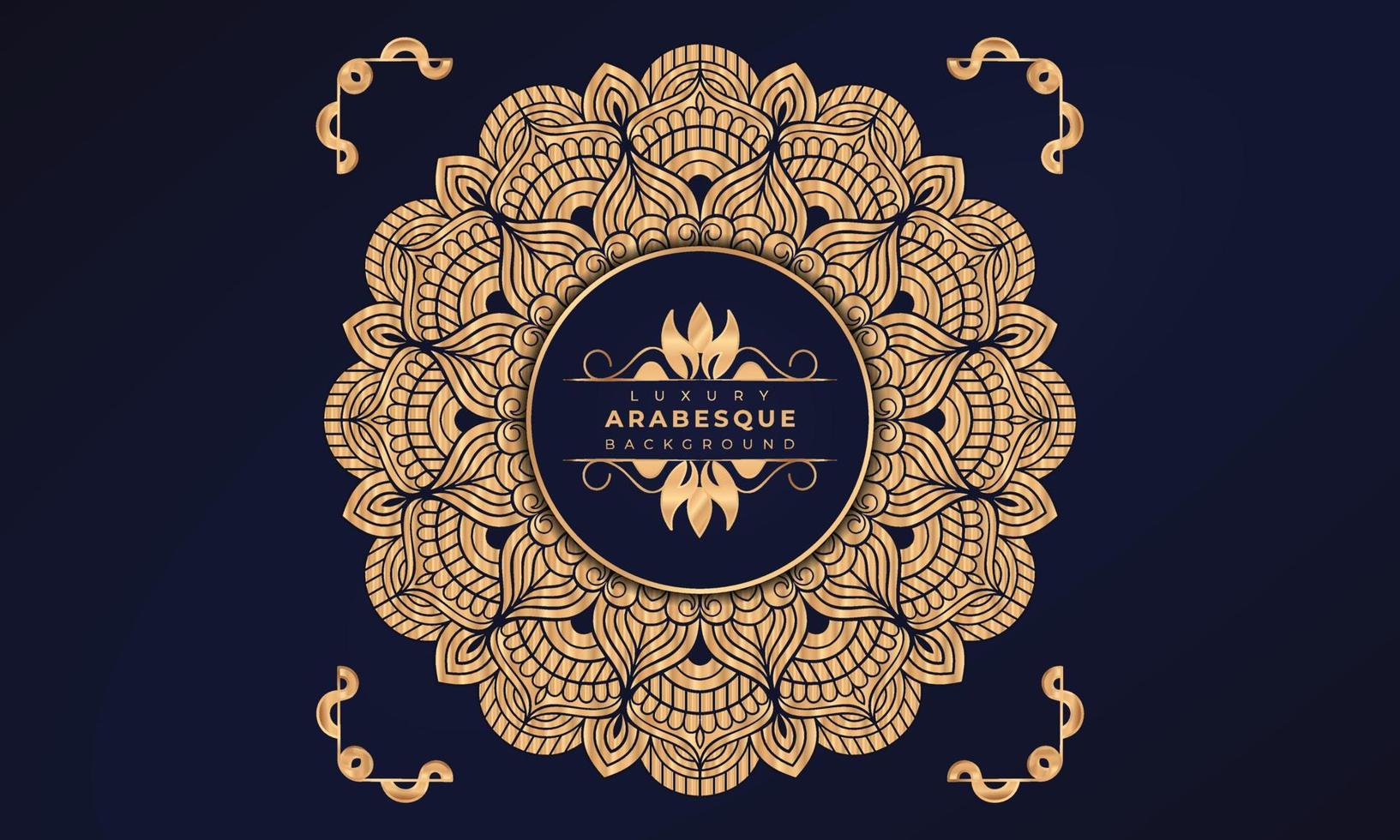 Luxury mandala background design with golden arabesque pattern arabic islamic east style. Decorative mandala design for print, poster, cover, brochure, flyer, banner. vector