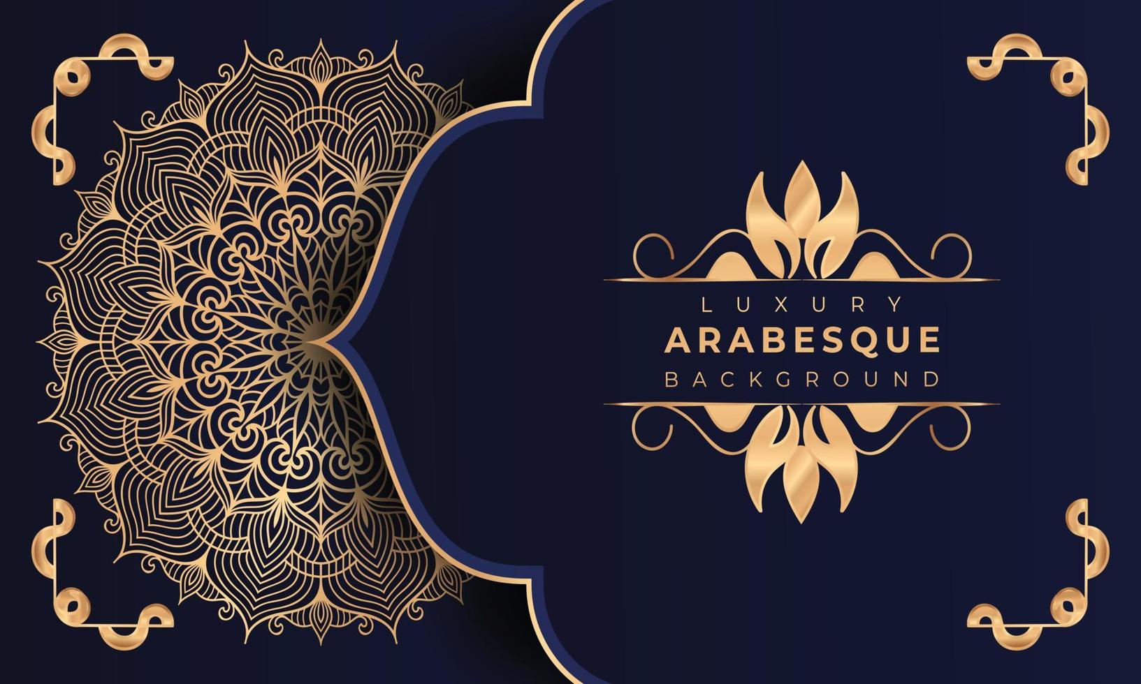 Luxury mandala background Design  Luxury mandala background Design presentation Template  Luxury mandala background with ornamental arabesque style design template premium vector