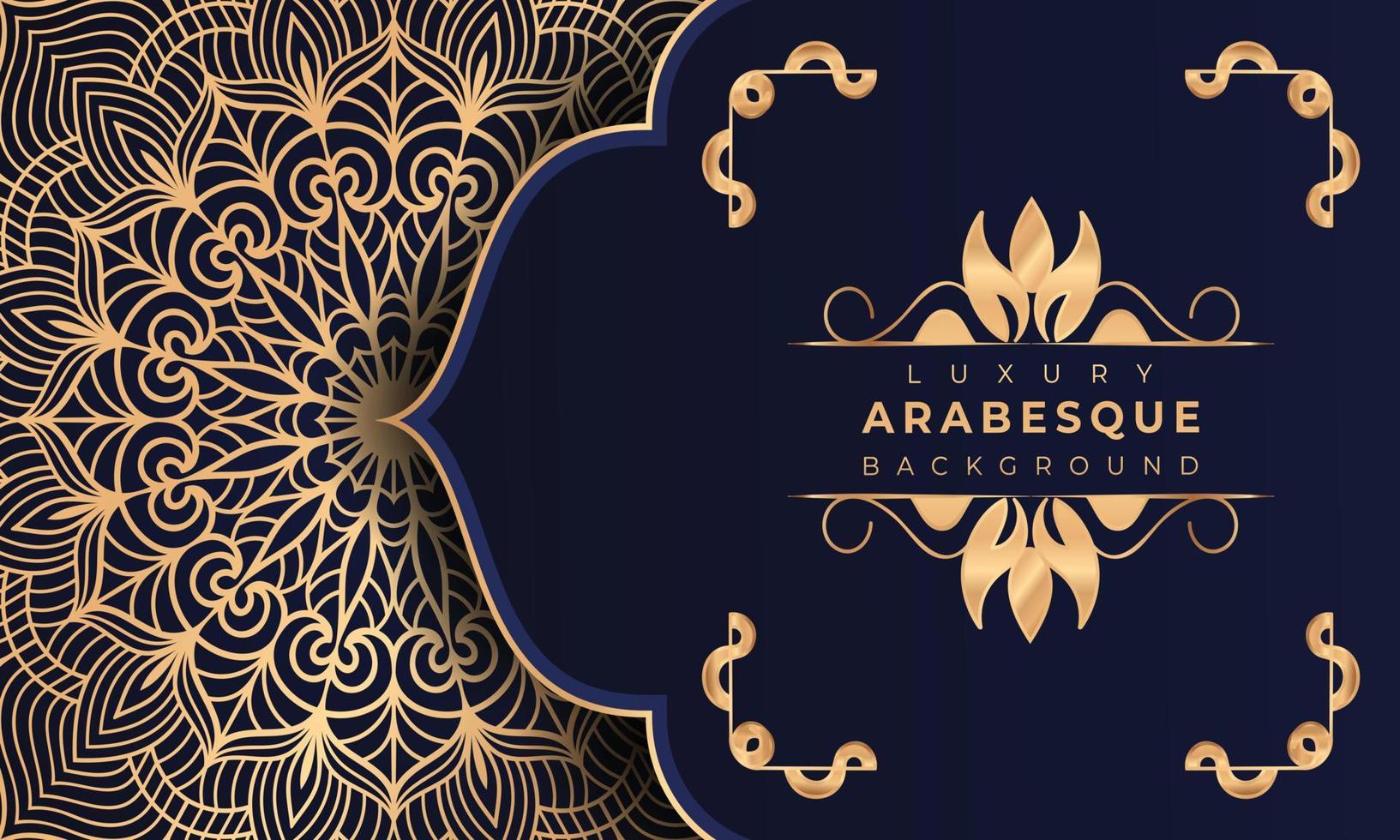 Luxury mandala background Design  Luxury mandala background Design presentation Template  Luxury mandala background with ornamental arabesque style design template premium vector