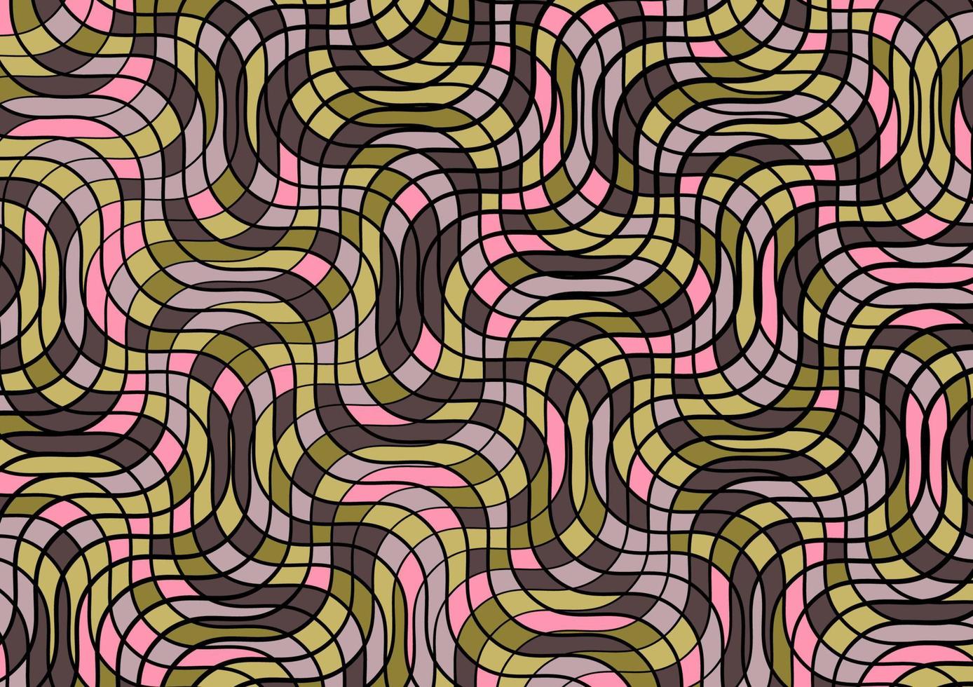 Retro mosaic geometric random color pattern background vector