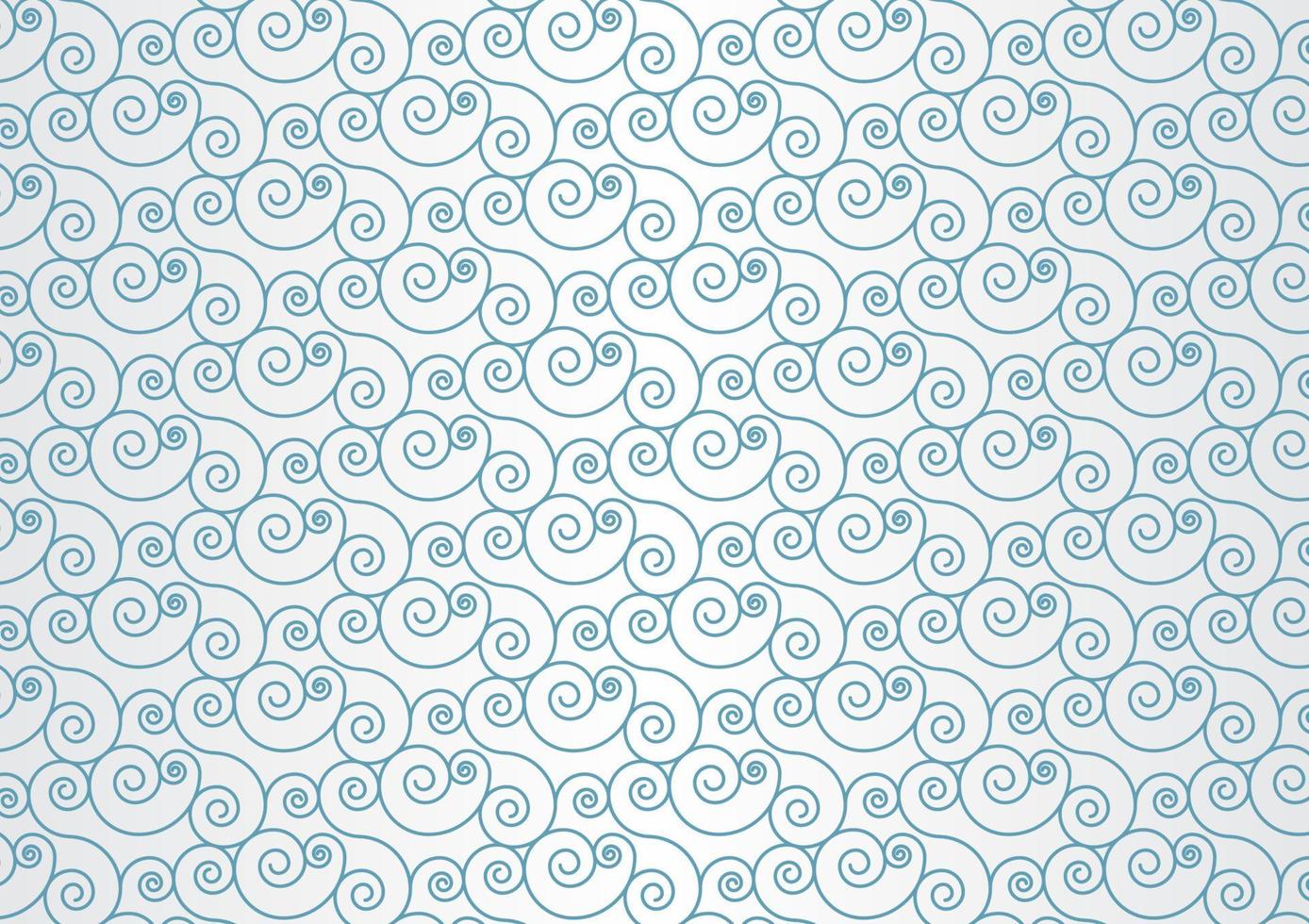 Fondo de vector de patrón sin costuras de burbuja de onda azul abstracto