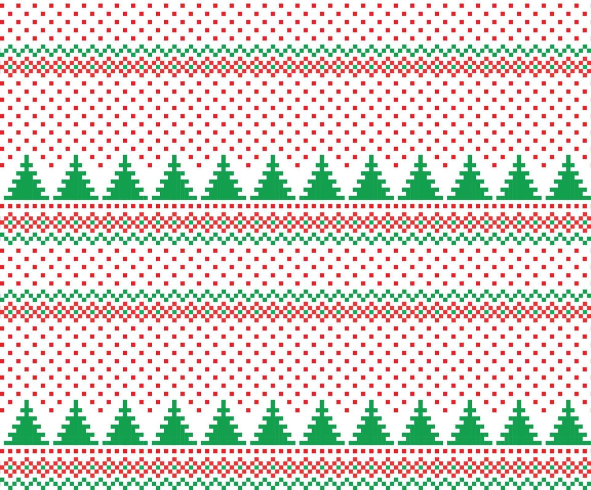 New Year s Christmas pattern pixel vector illustration eps
