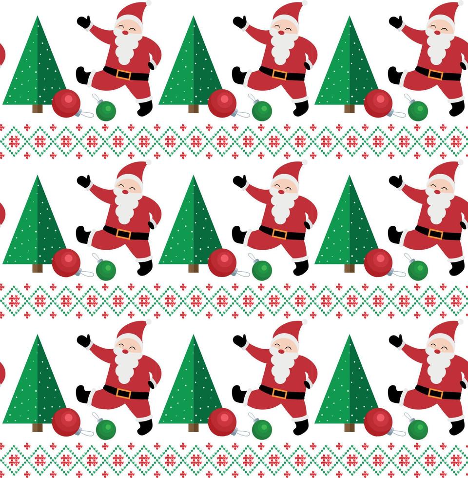 Knitted Christmas and New Year pattern in snowmen. vector
