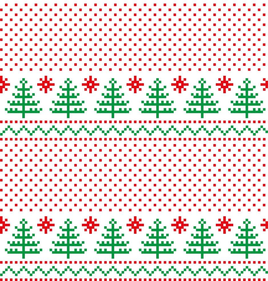 año nuevo navidad patrón pixel vector ilustración eps