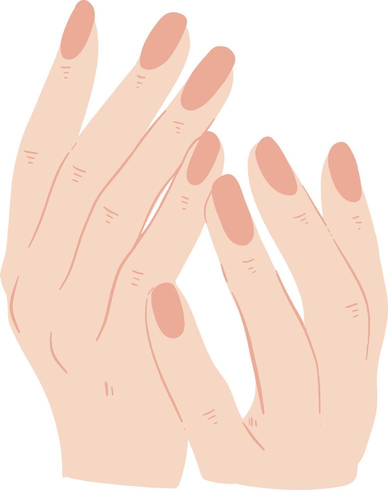Well groomed fingernails illustration 16074802 Vector Art at Vecteezy