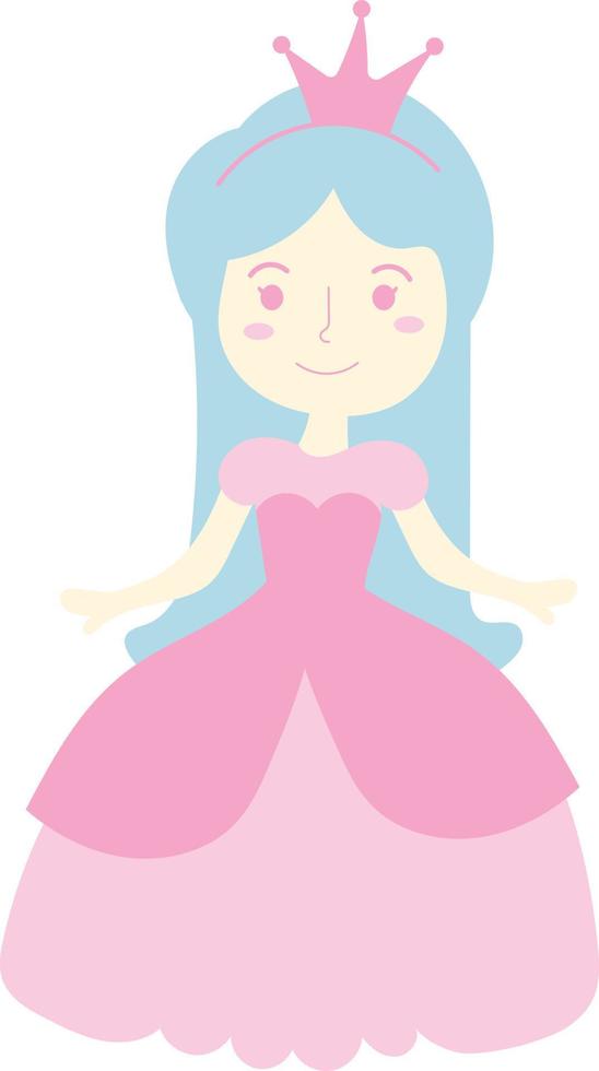 hermosa princesa ilustración vector