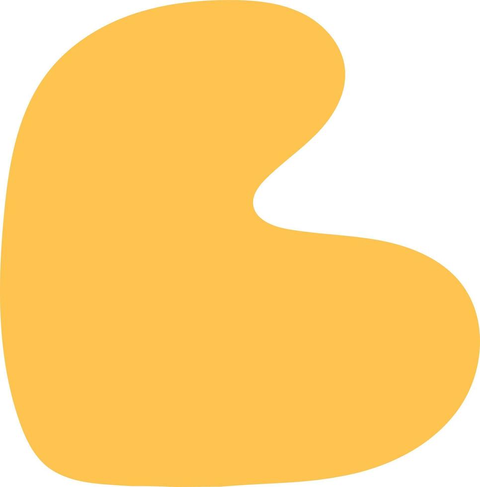 Abstract blob b shape illustration vector