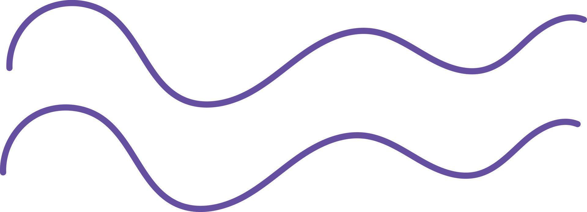 Abstract two lines shape illustration vector