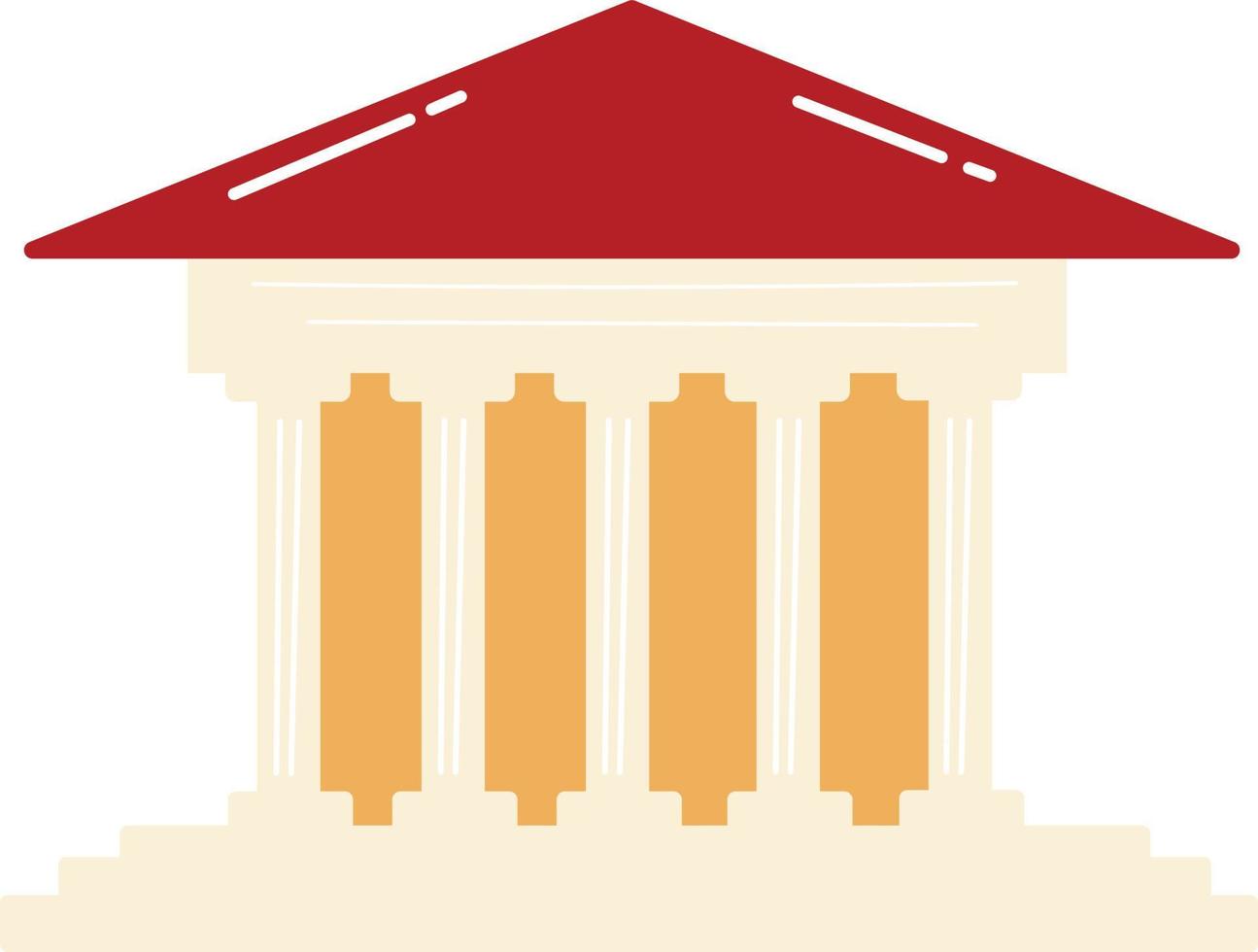 Trial courthouse illustration vector