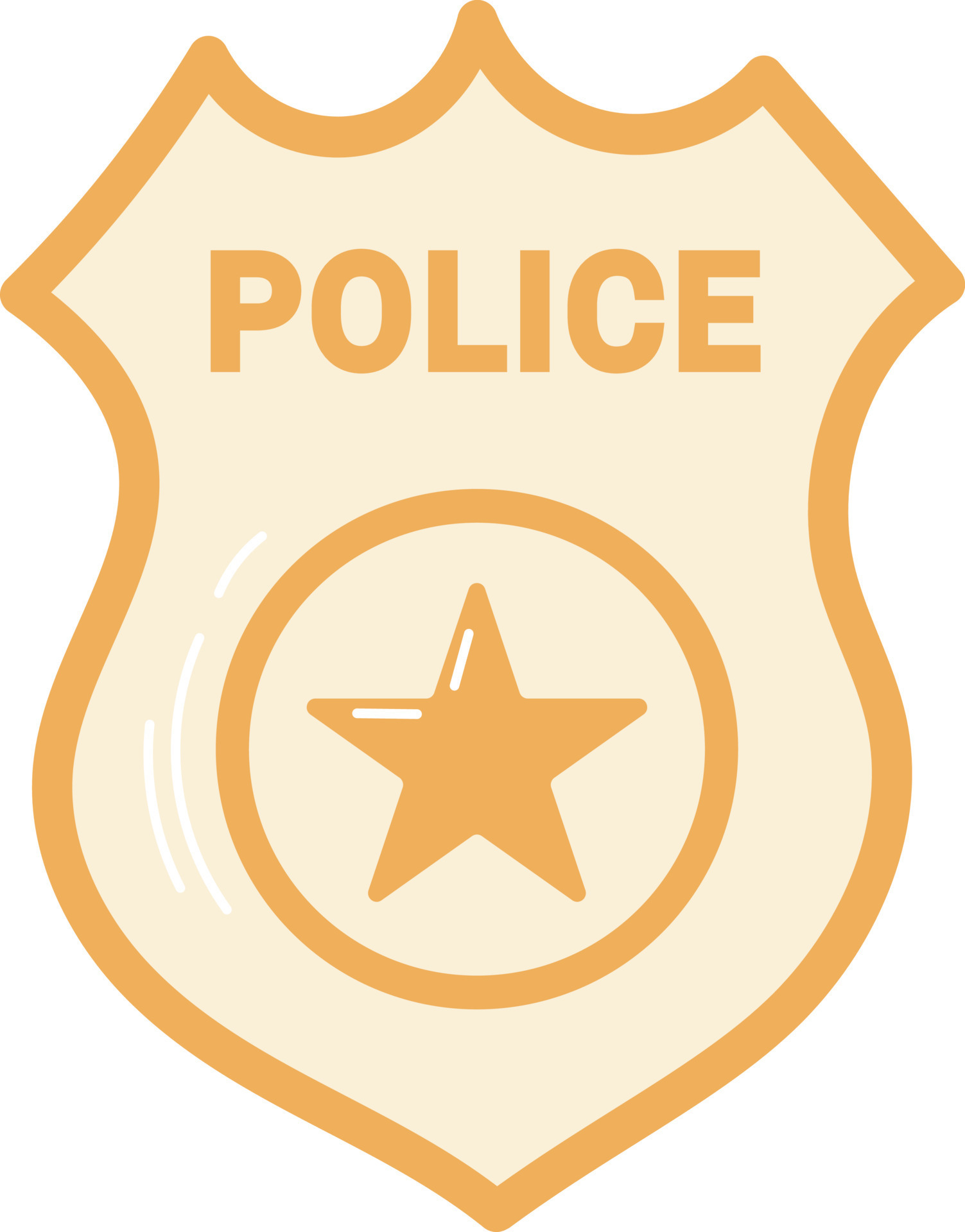 Police badge illustration 16074850 Vector Art at Vecteezy