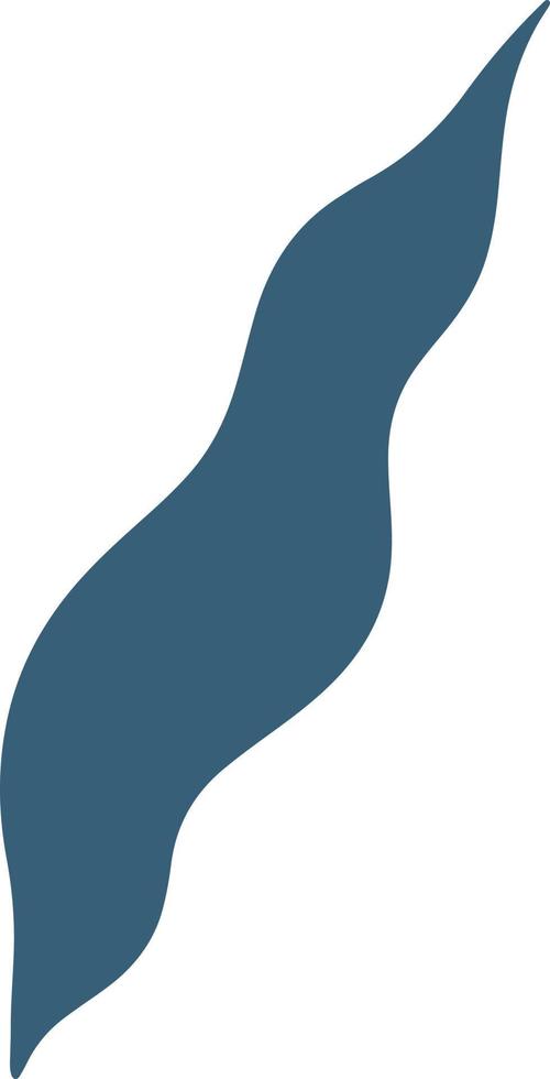 Wavy leaf illustration vector