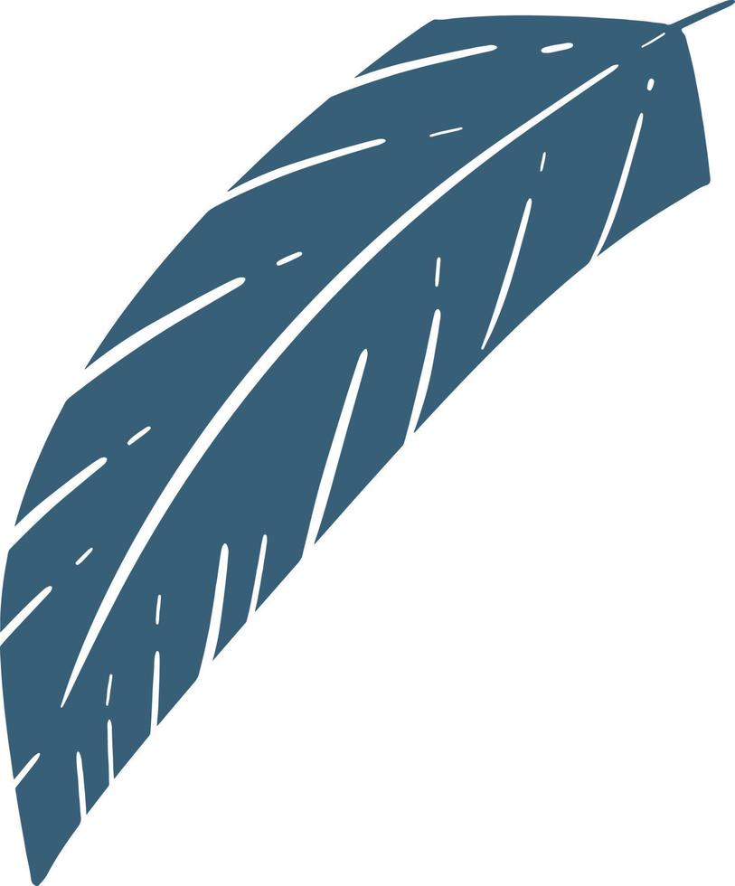 Feather leaf illustration vector