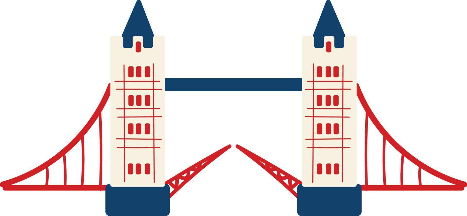 London tower bridge illustration vector
