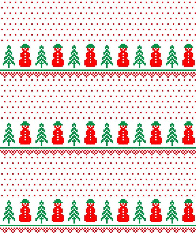 año nuevo navidad patrón pixel vector ilustración eps