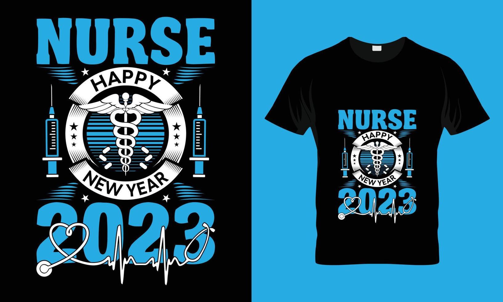 Nurse Happy new year 2023 vector