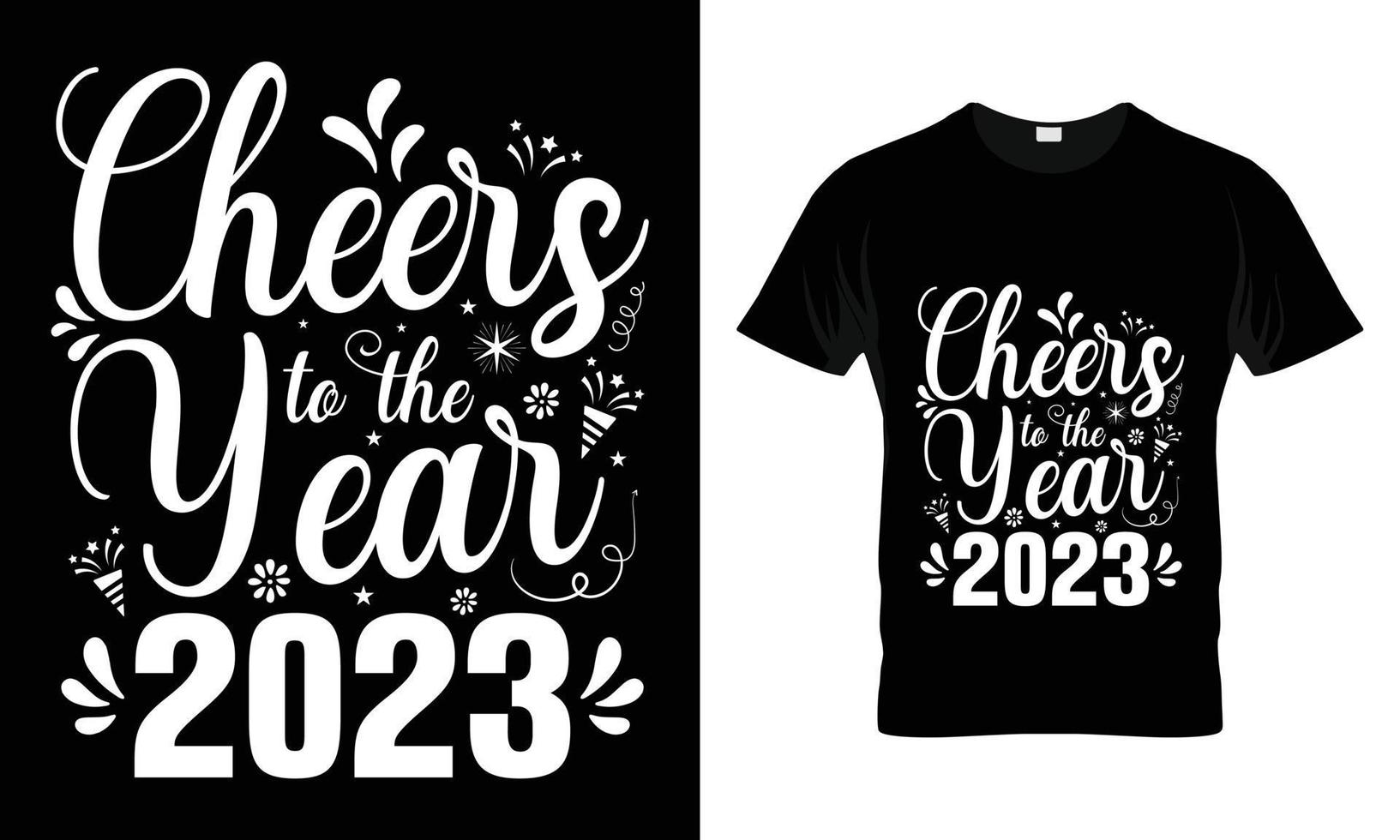 cheers to the year 2023 vector