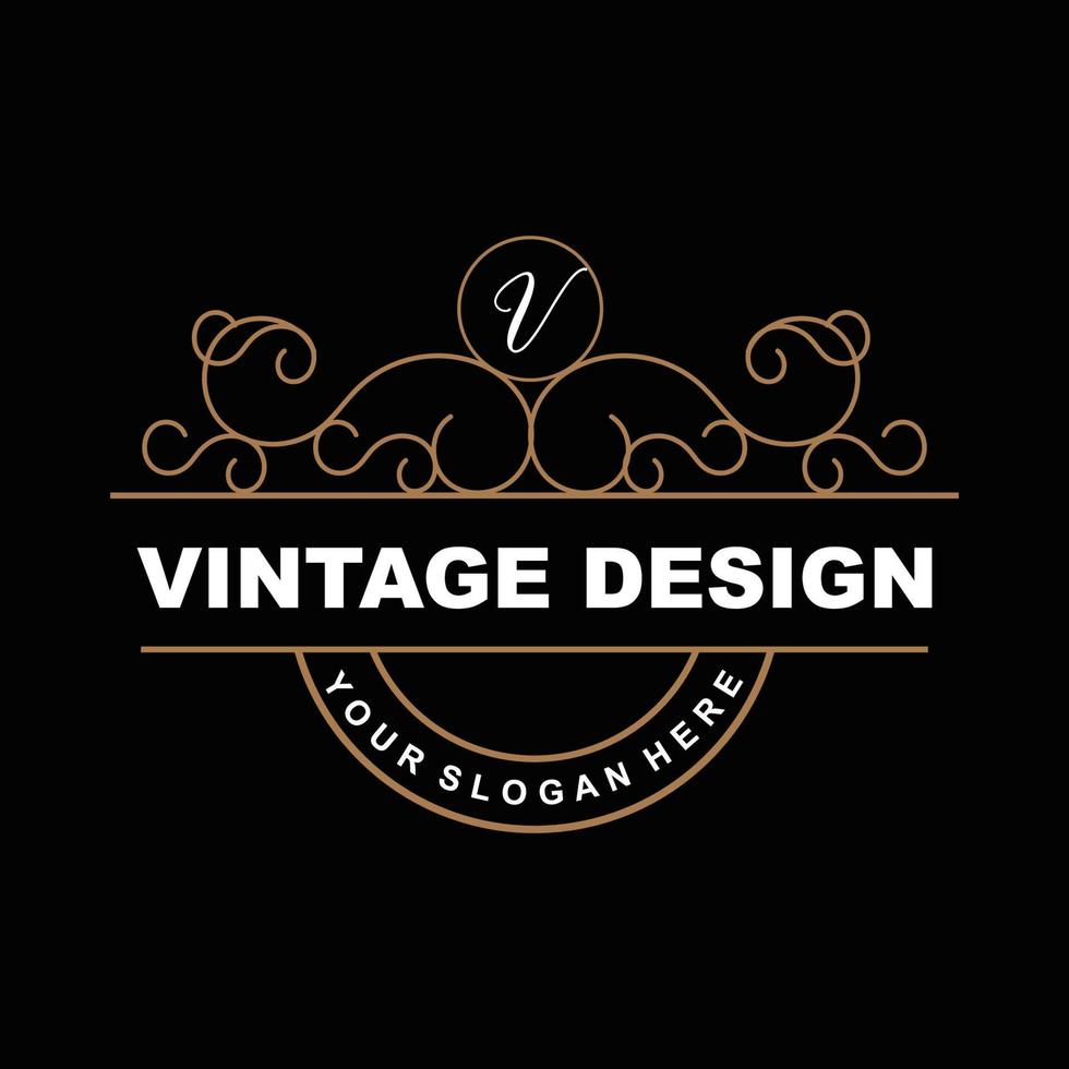 diseño retro vintage, logotipo de adorno vectorial minimalista de lujo, con estilo mandala y batik, ilustración de marca de producto, invitación, banner, moda vector