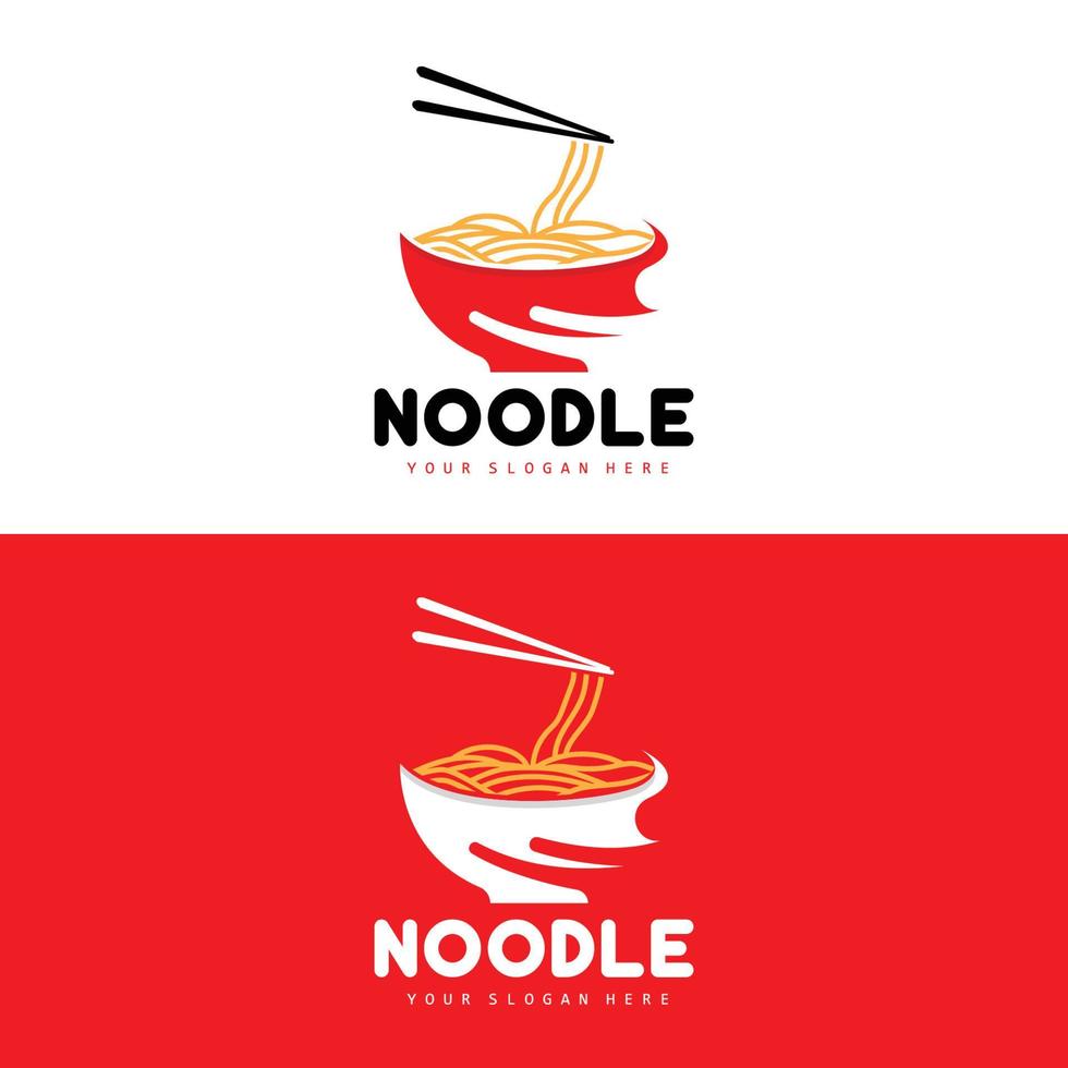logotipo de fideos, vector de ramen, comida china, diseño de marca de restaurante de comida rápida, marca de producto, café, logotipo de empresa