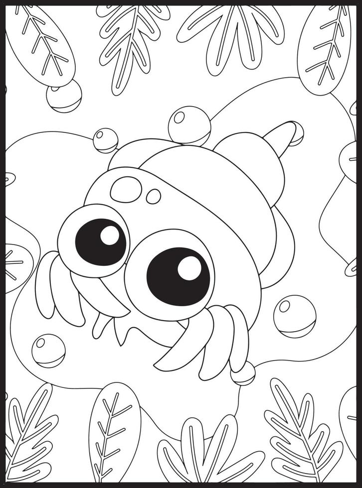 Ocean Animals Coloring Pages 16076532 Vector Art at Vecteezy