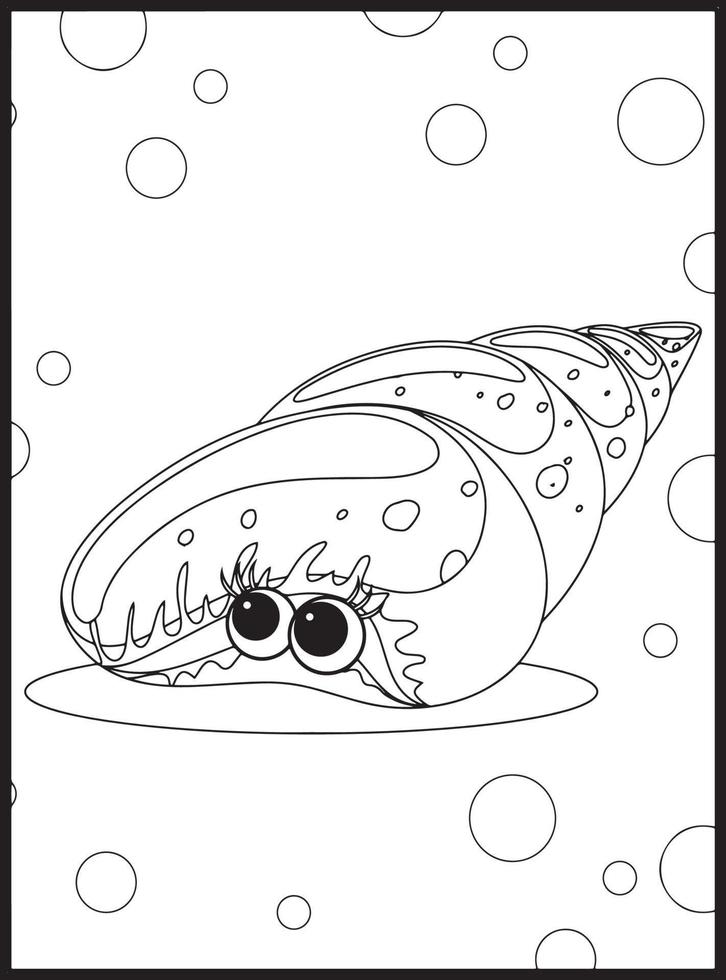 Ocean Animals Coloring Pages vector