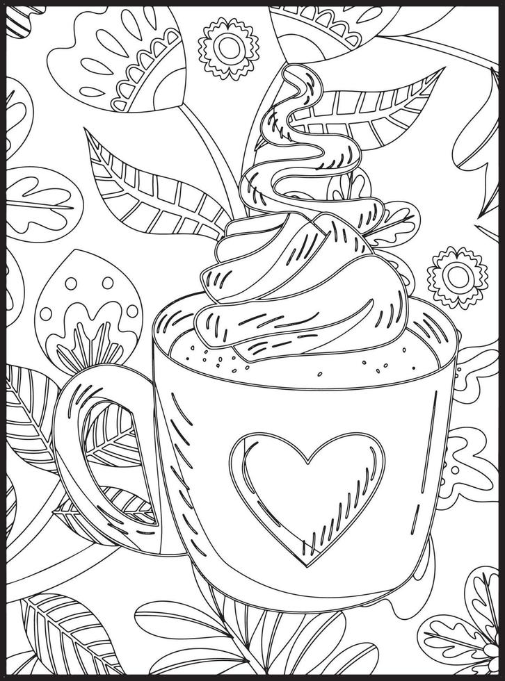 Cupcake Coloring Pages vector