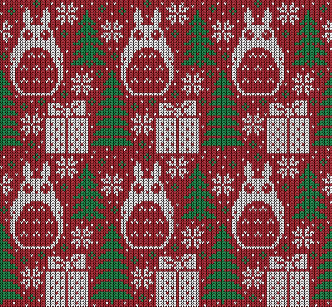 patrón de punto de navidad y año nuevo. diseño de suéter de punto de lana. papel de envolver papel estampado textil. eps 10 vector