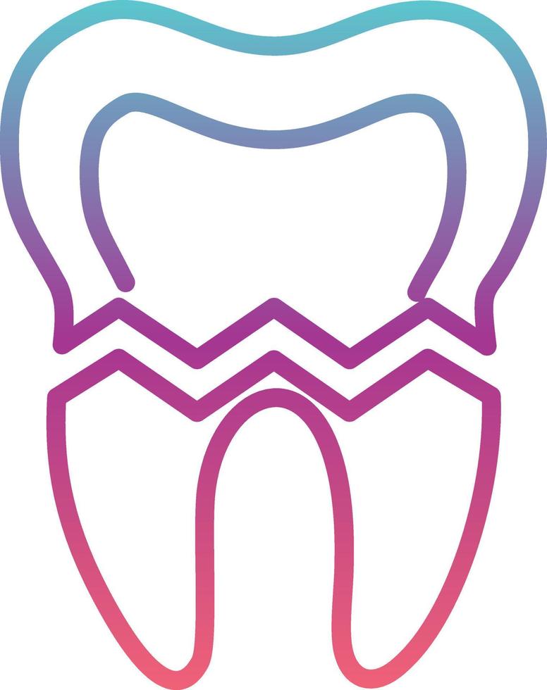 Broken Tooth Vector Icon