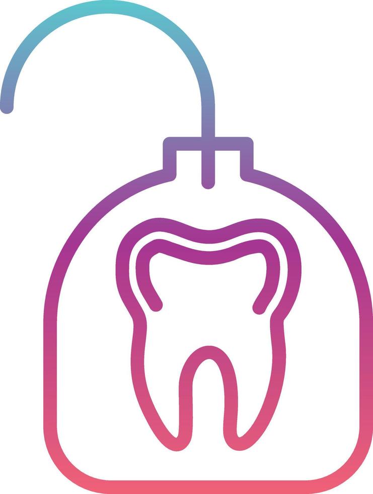 icono de vector de hilo dental