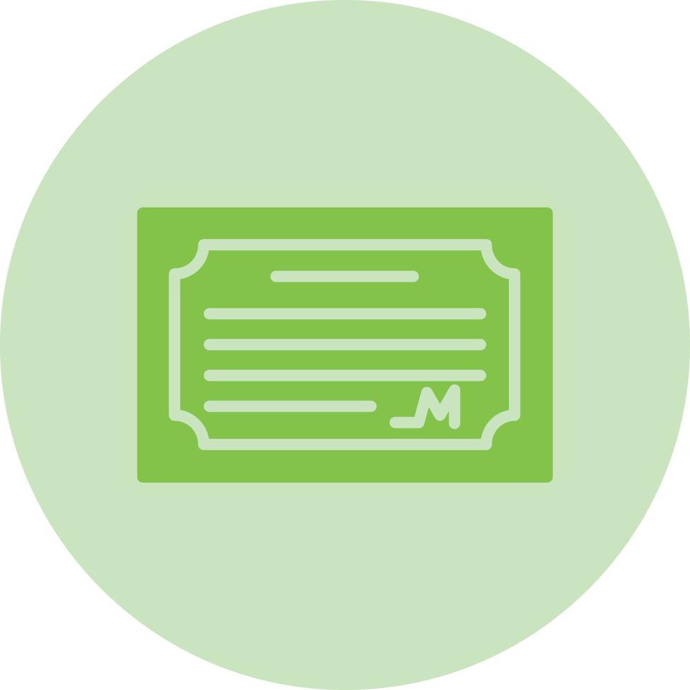 Dental Certificate Vector Icon