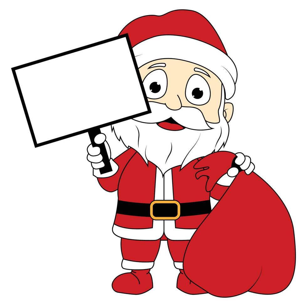 cute santa cartoon illustration graphic vector