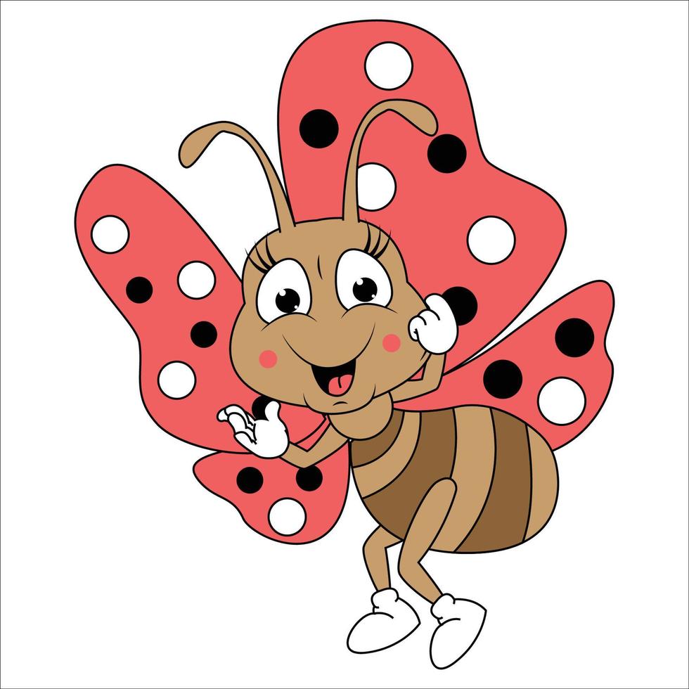 butterfly animal cartoon graphic vector