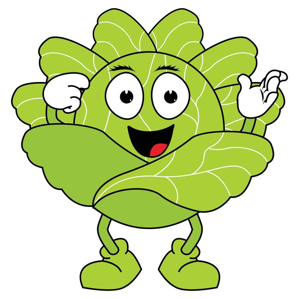 cute cabbage cartoon illustration graphic 16078388 Vector Art at Vecteezy