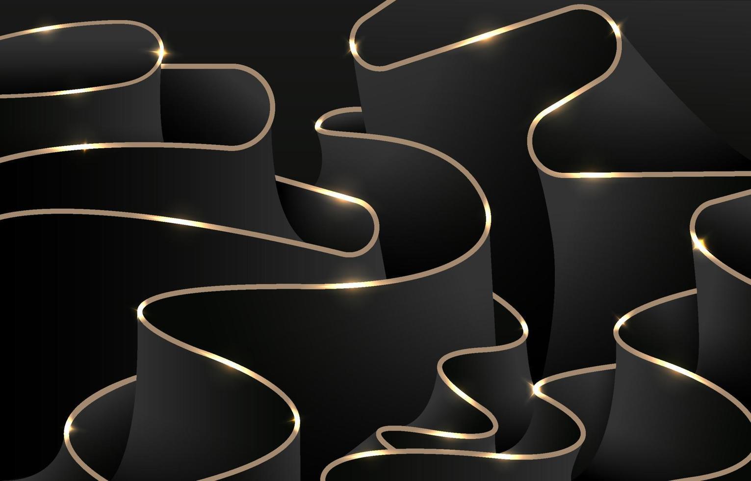 Luxury Black Abstract Background vector