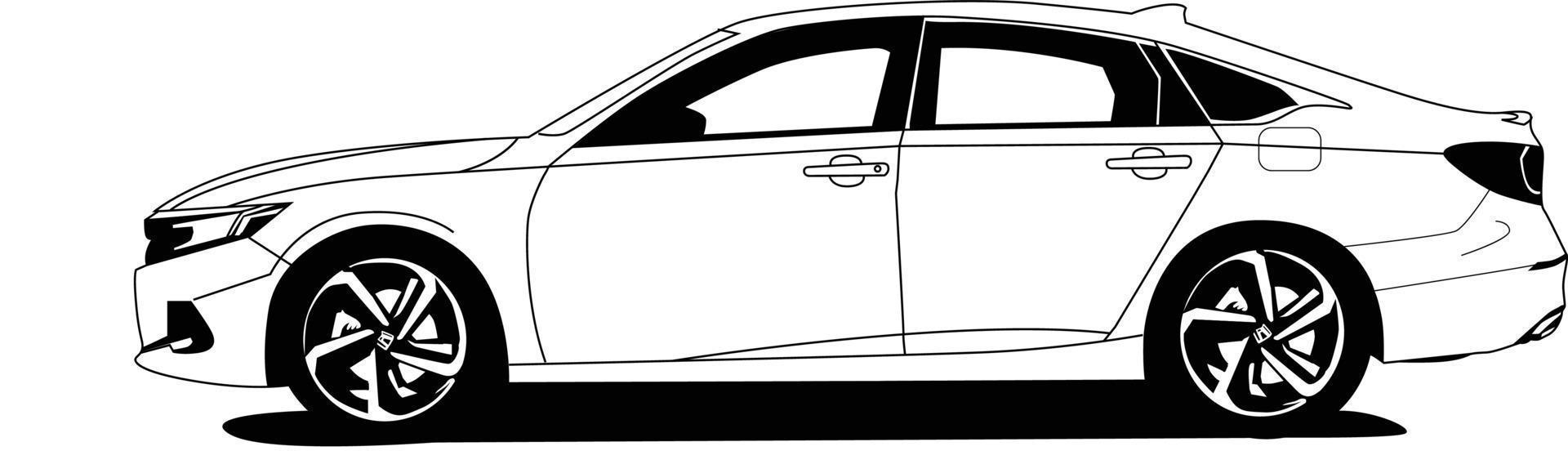 car silhouette Illustration vector